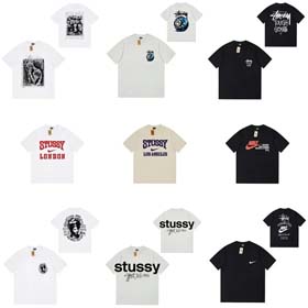 Stussy Dopamin Rundhalsausschnitt lockeres Kurzarm T-Shirt-2009  