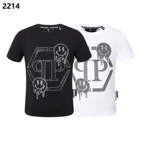 Philipp Plein PP heißer Diamant Kurzarm Rundhalsshirt (40 Stile)-2824  