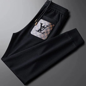 Louis Vuitton LV plus samt slim fit vielseitige sporthose sweatpants-2898