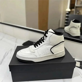 SAINT LAURENT YSL Leder Mid-Top Spitze-up High-Top Mode Sneakers-2911